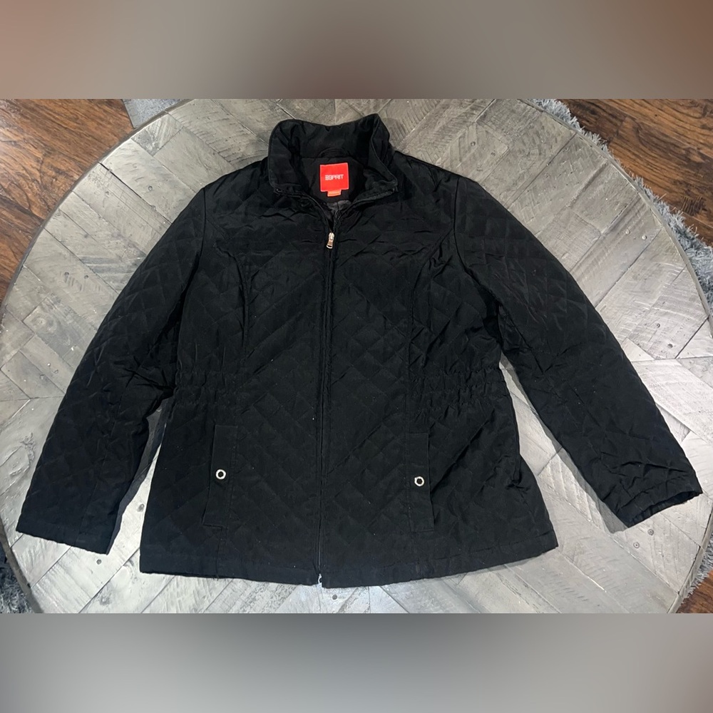 Esprit Black Quilted Puffer Jacket